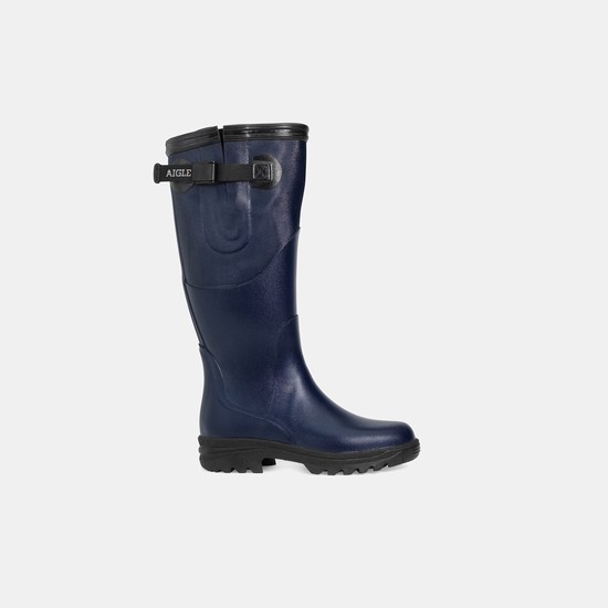 Aigle Walking Garden Boots Women Navy ZA-32706